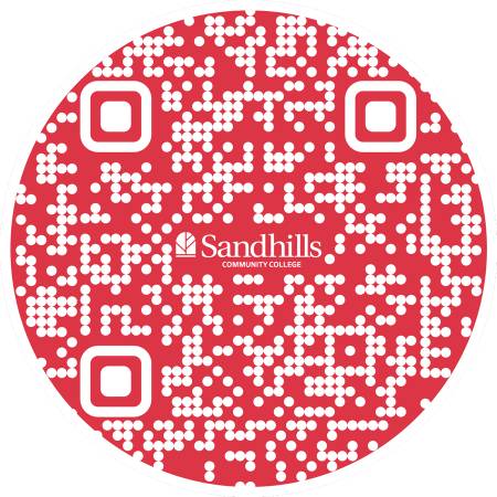 red and white qr code for ordering commencement regalia