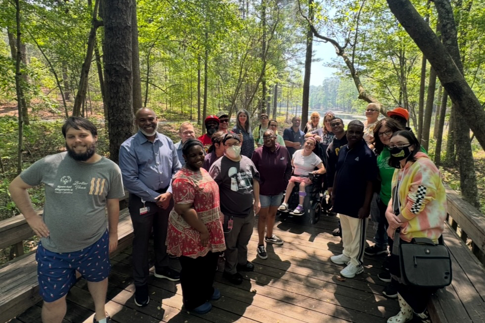 Counseling student at event