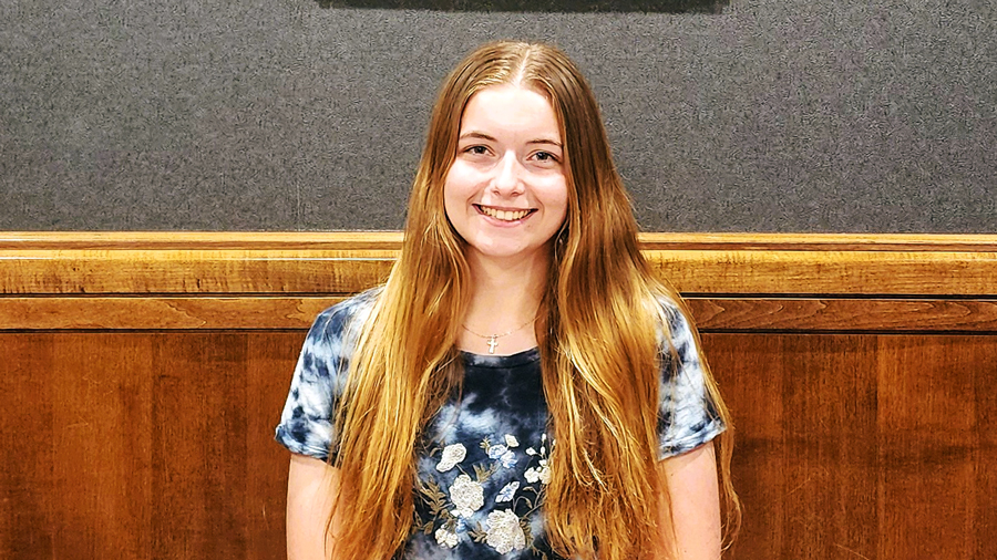 Sarah Baker, a Criminal Justice Technology and Business Administration student at Sandhills Community College