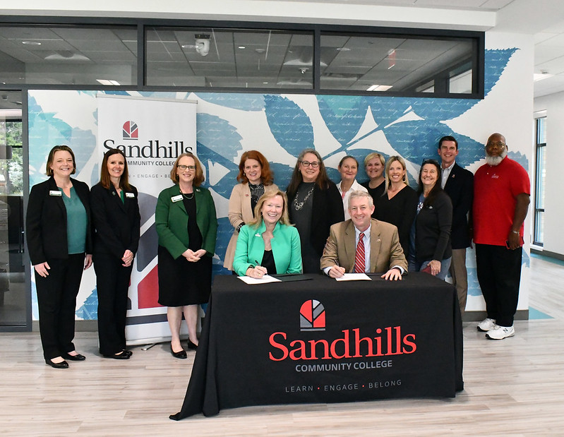 Sandhills Community College and unc charlotte partnering