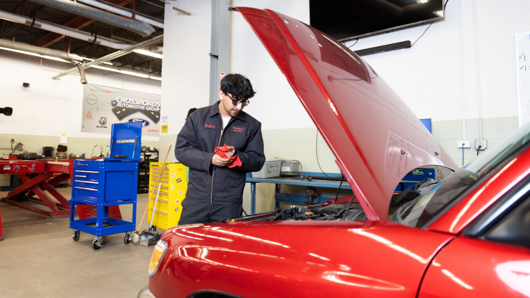 Pictured is a SCC Automotive Student