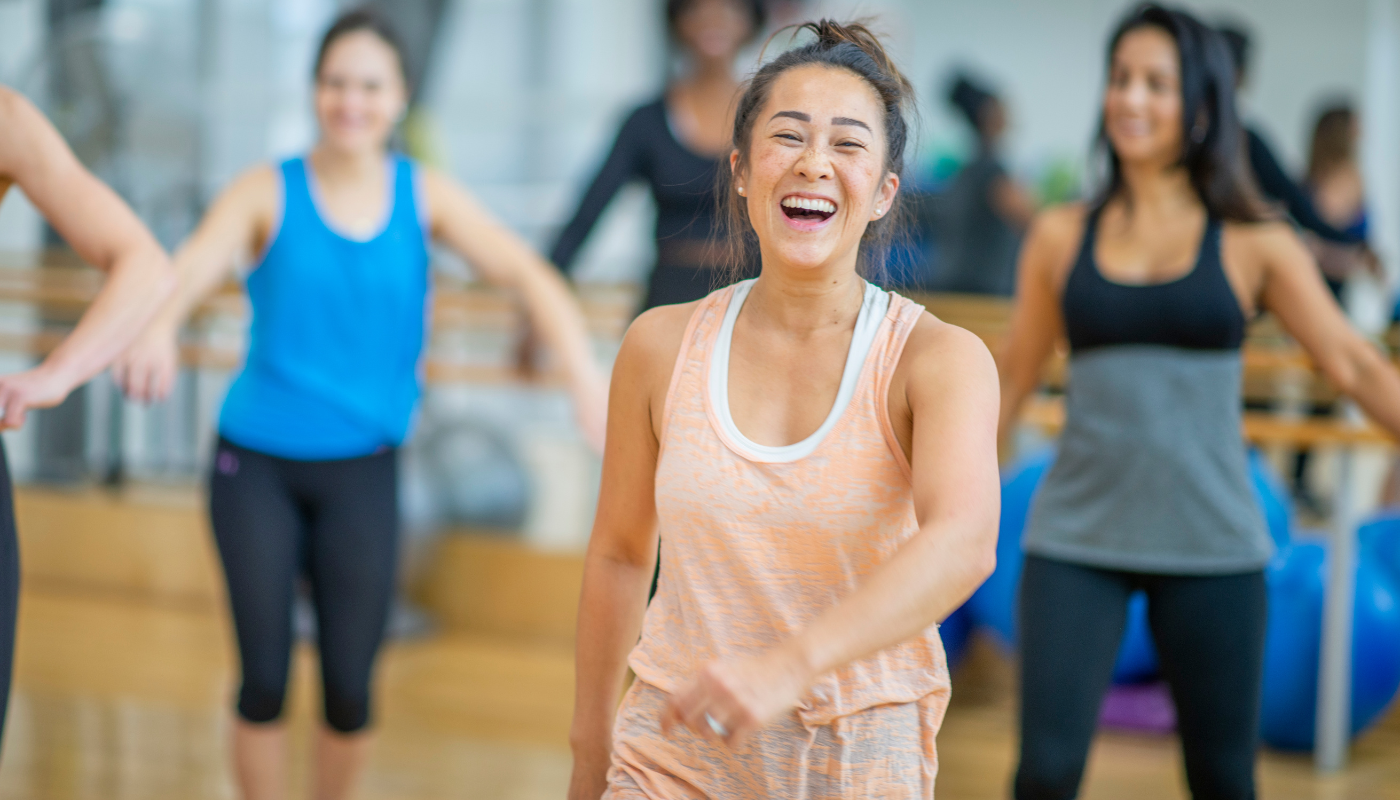 Students in dance class