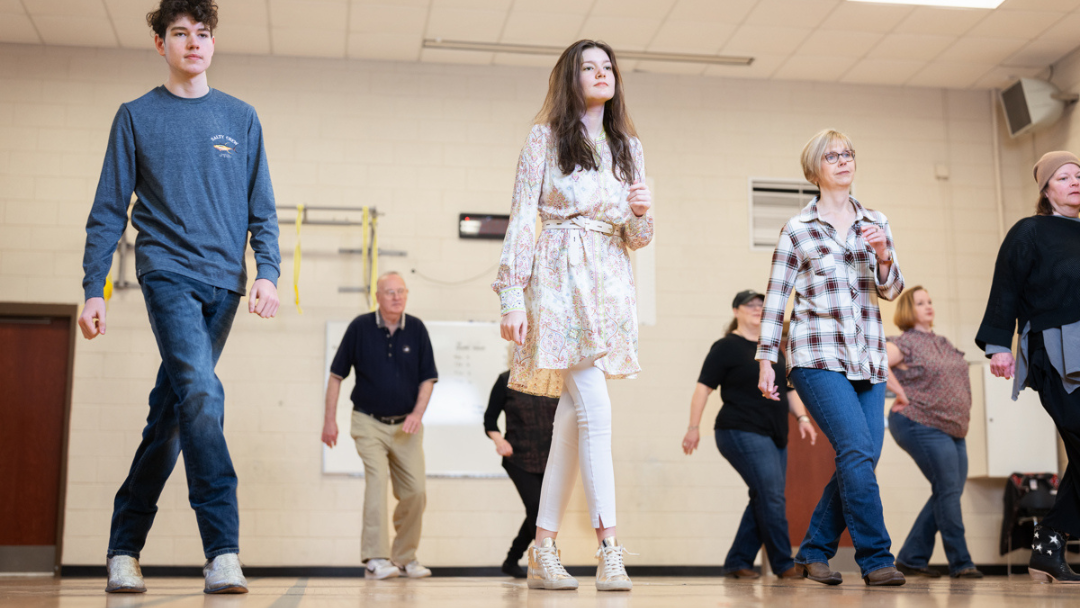Pictured are SCC line dancing students. 