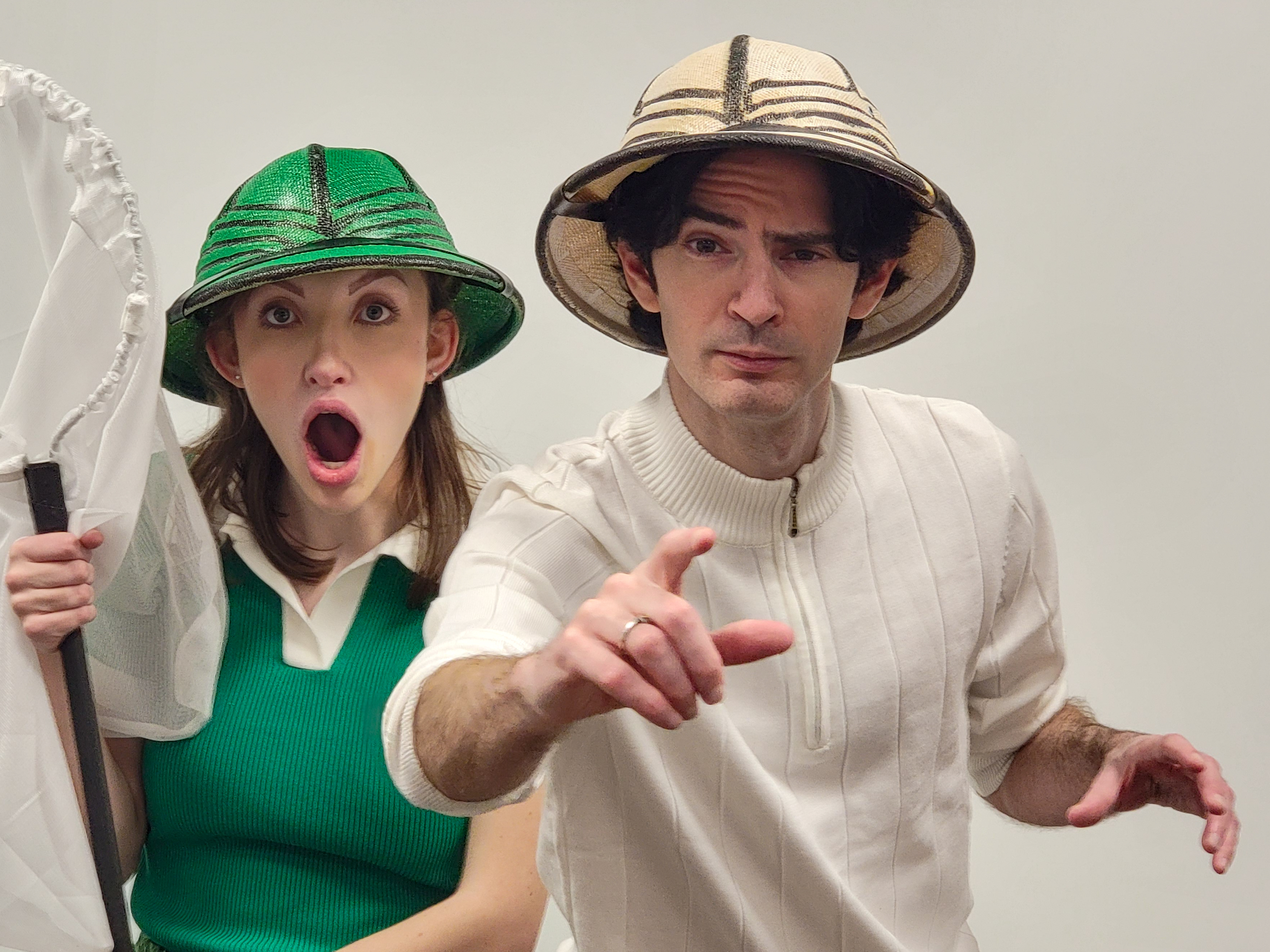 Two Students Acting